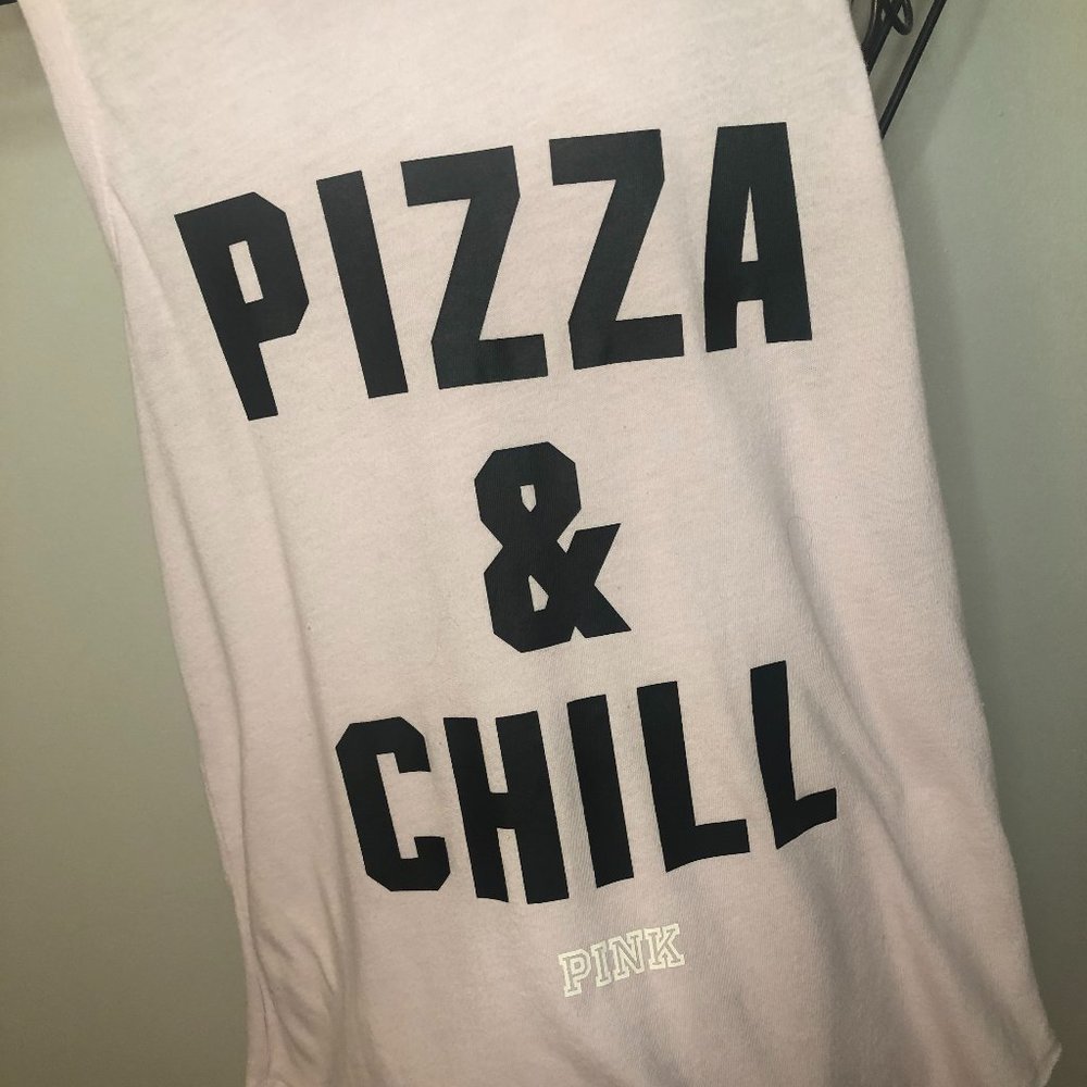 PINK Victoria's Secret 'Pizza & Chill' Tank Top Size XS - Picture 4 of 6